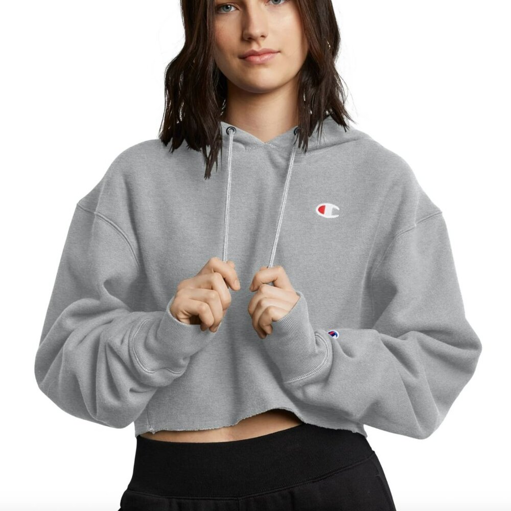 Champion Life Reverse Weave Cropped Cut Off Hoodie